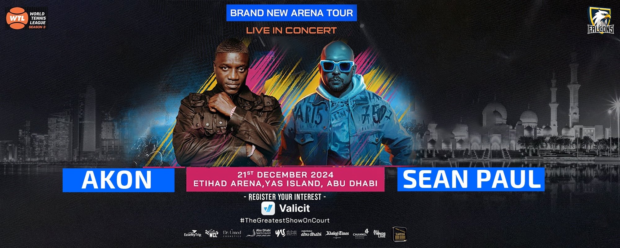 AKON and Sean Paul Live at the World Tennis League!
