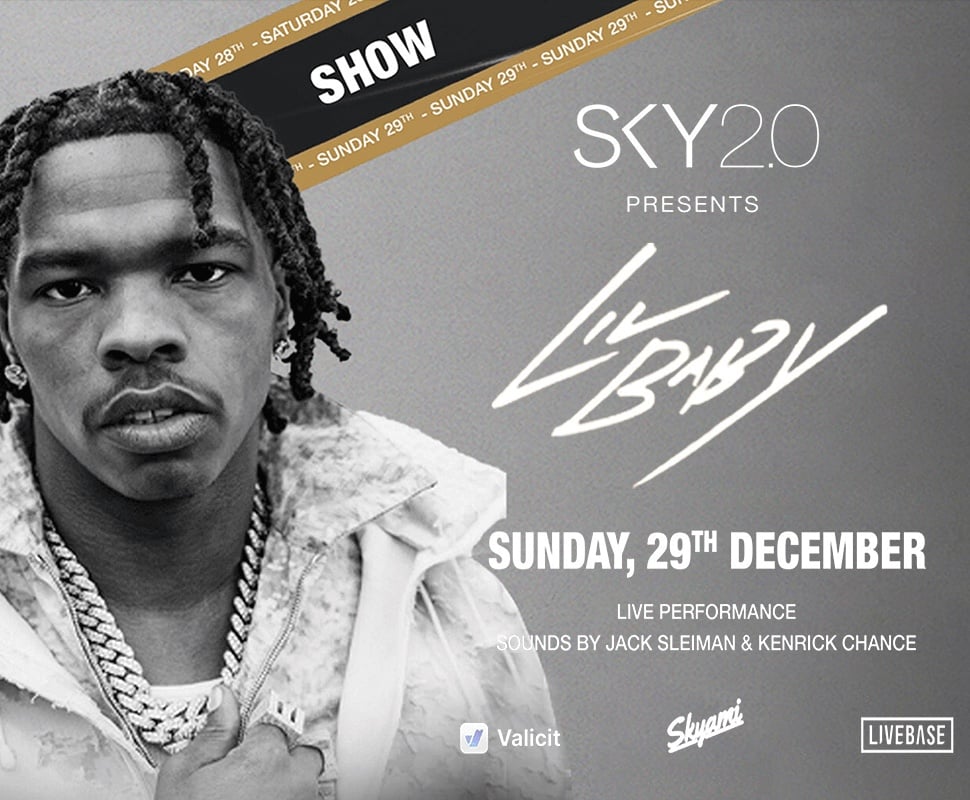 Lil Baby LIVE at SKY 2.0: Sunday, 29th December